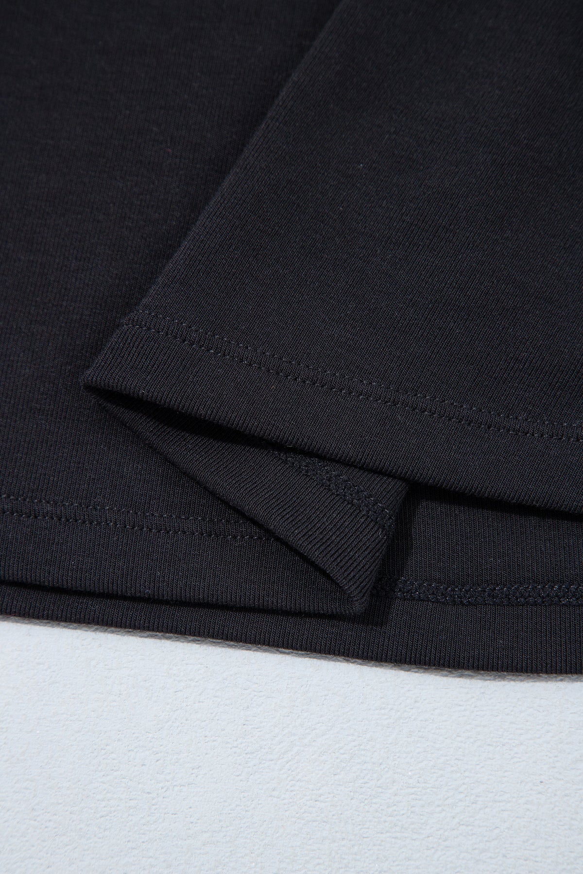Slim-Fit V-Neck Long-Sleeve Top with Built-In Bra