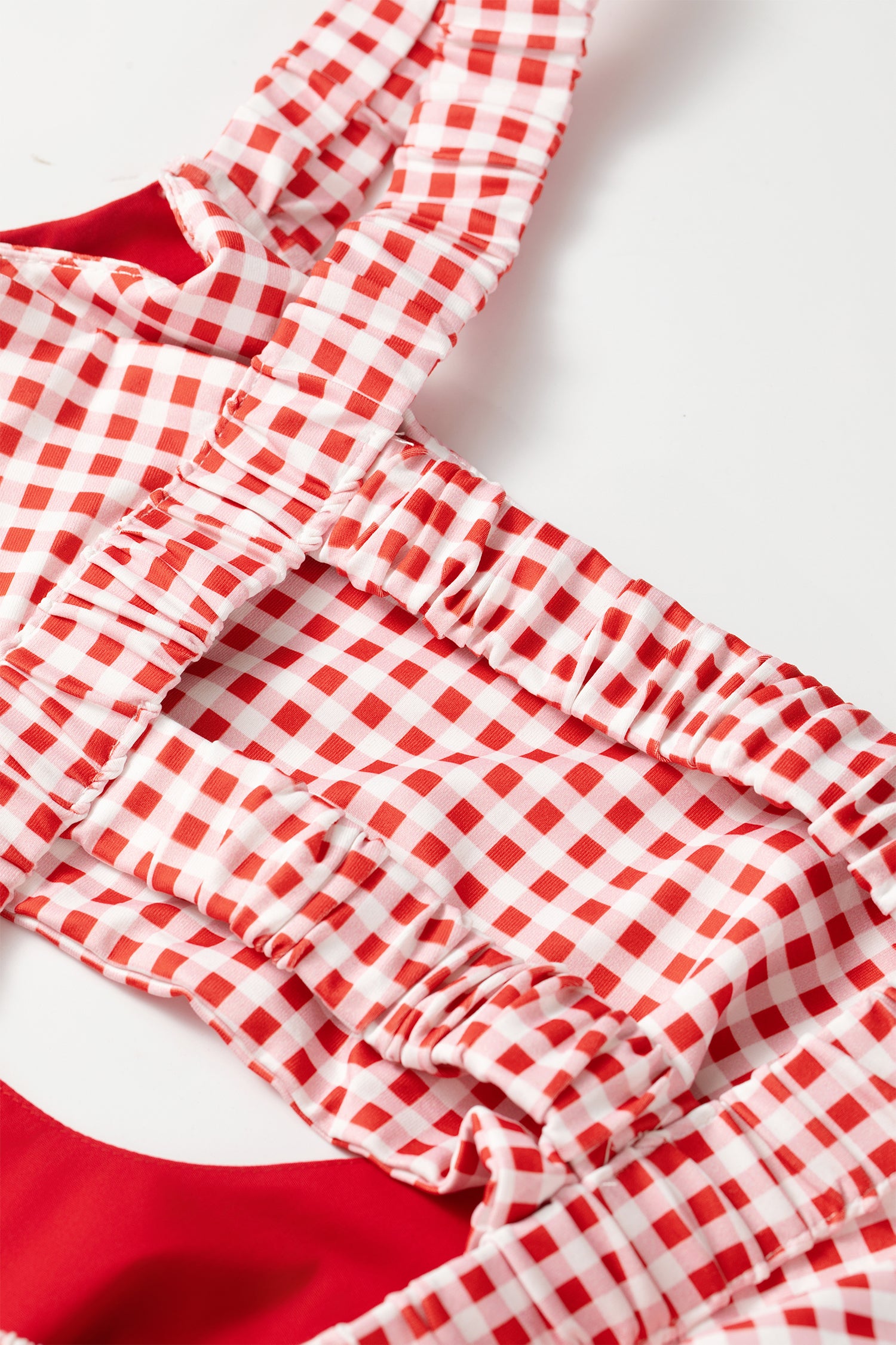 Sweet Summertime Gingham Layered Mini Dress