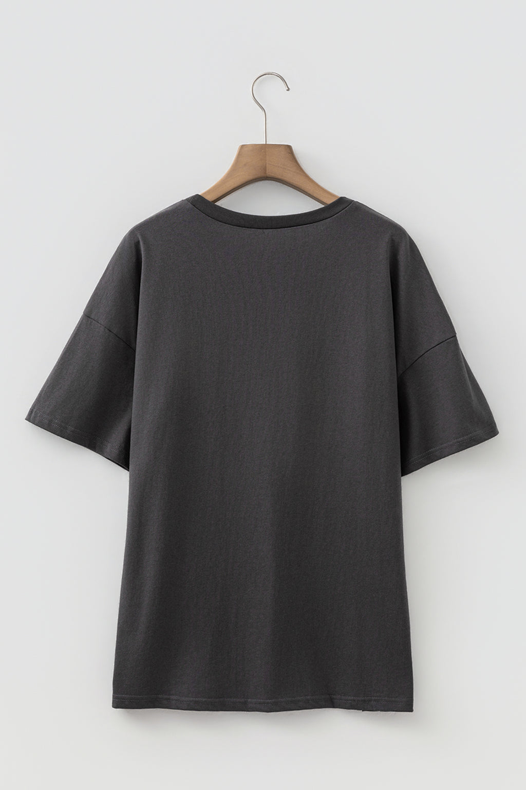 Dark Grey Cheetah Striped Print Retro Fashion Graphic Tee