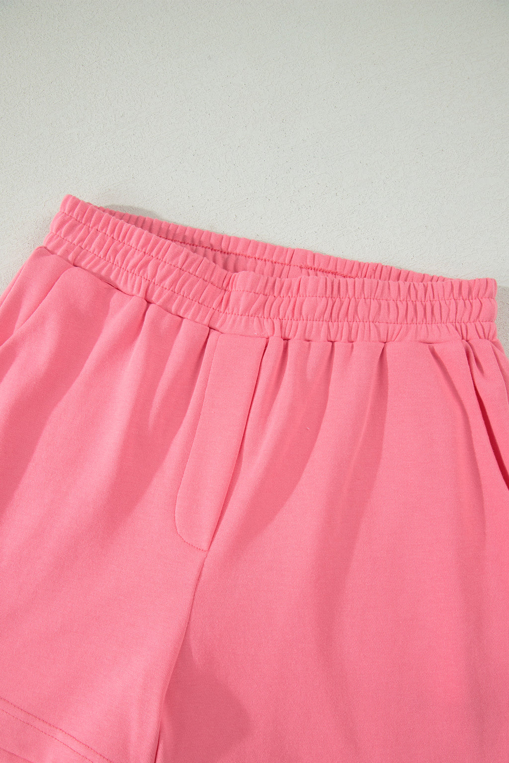 Sky Blue Half Zipped Ruffled Short Set
