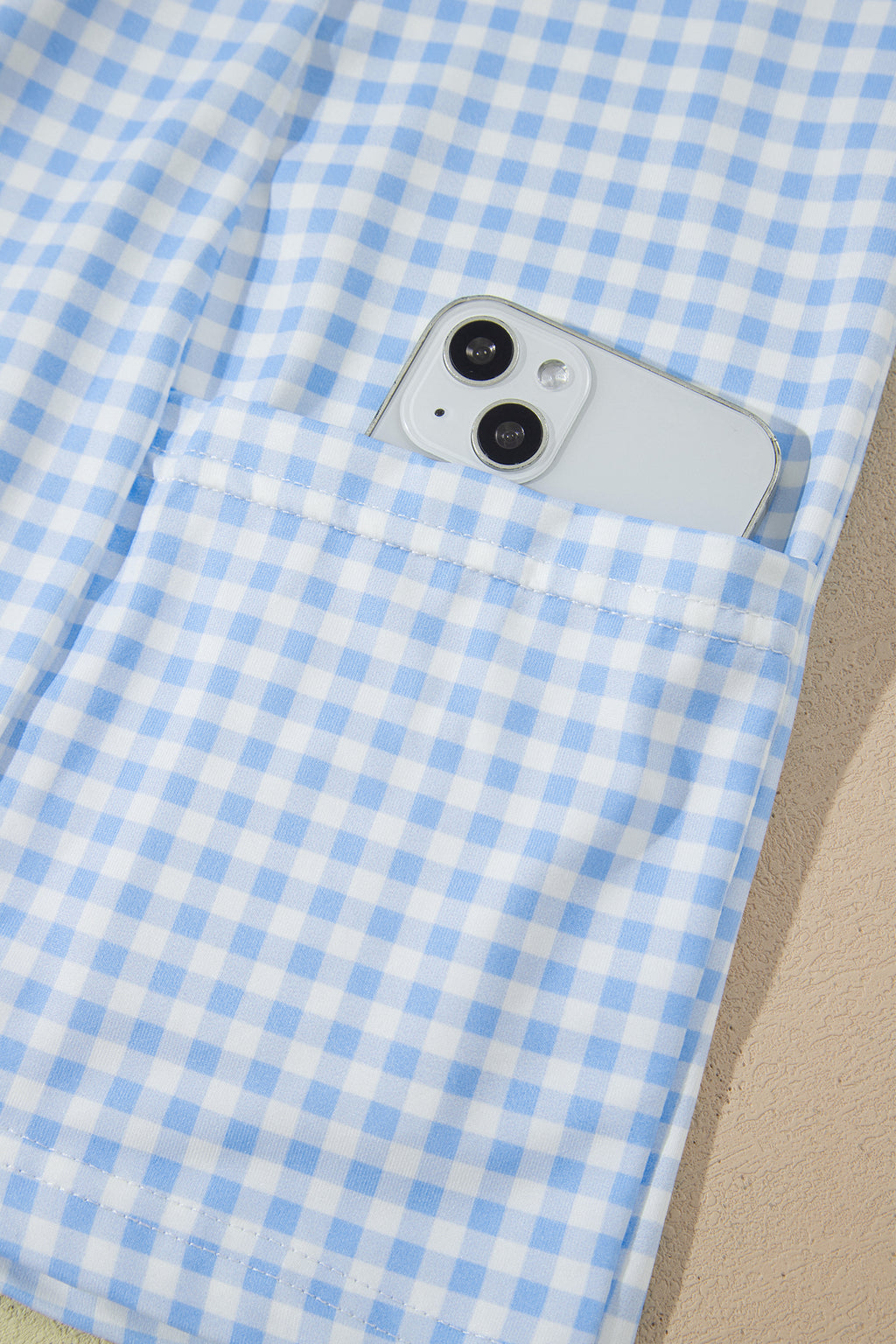 Sweet Summertime Gingham Layered Mini Dress