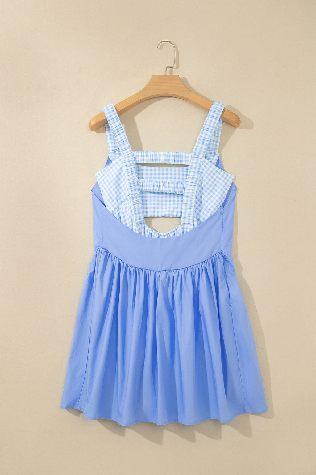Sweet Summertime Gingham Layered Mini Dress