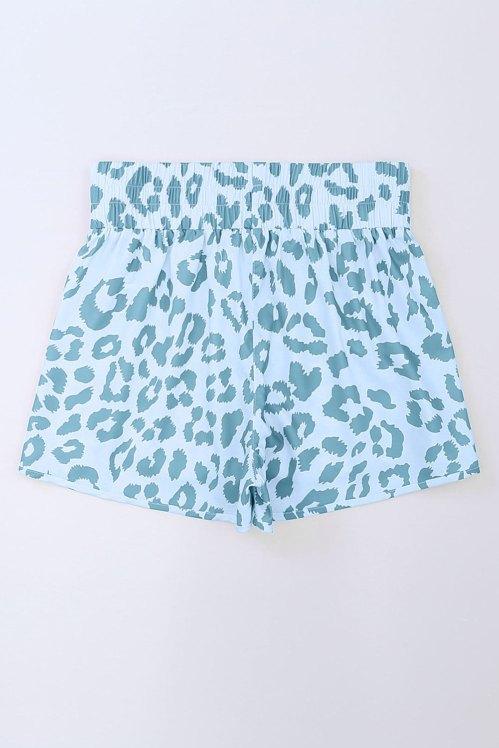 Beau Blue Leopard High Waisted Athletic Shorts